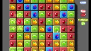 Fruity Match 3D, free online match 3 Flash game with colorful graphics and visual effects. screenshot 3
