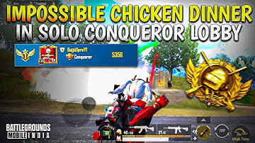 Best Solo Conqueror Lobby Gameplay In Bgmi|SAMSUNG A3,A5,A6,A7,J2,J5,J7,S5,S7,59,A10,A20,A30,A50,A70