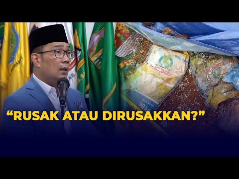 Ridwan Kamil Pertanyakan Temuan Bansos Presiden Dikubur: Rusaknya di Mana? Awal, Tengah, Akhir?