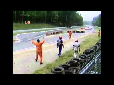 Eliseo Salazar and Nelson Piquet Fight After Crash