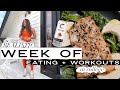 WHAT I EAT IN A WEEK as a busy college student + my workout program