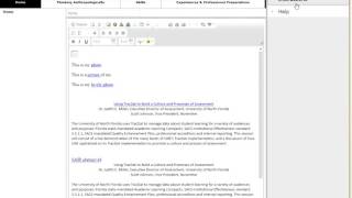 iWebfolio: Feedback