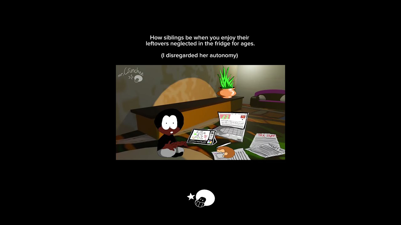 Eating Your Sibling S Treats Traditionalanimation Blenderanimation Blender3d Procreateart Fyp
