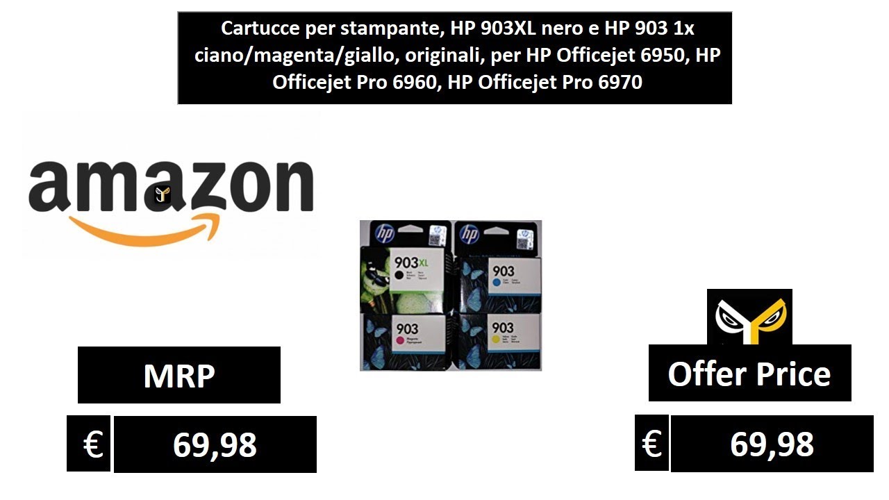 Cartucce per stampante, HP 903XL nero e HP 903 1x