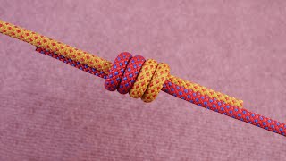 Rope connection knot, knotting method screenshot 4