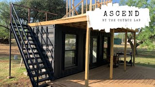 Shipping Container CabinSteel Staircase Build