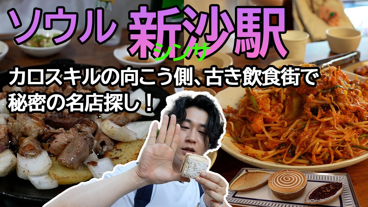 [ソウル🇰🇷]ローカルに人気！新沙駅周辺グルメツアー⟪シンサ駅⟫