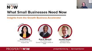 What Small Businesses Need Now: Insights from the Growth Business Accelerator