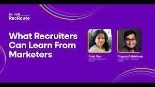 RecRoute Webinar | What Recruiters Can Learn From Marketers