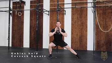 Goblet Hold Cossack Squats