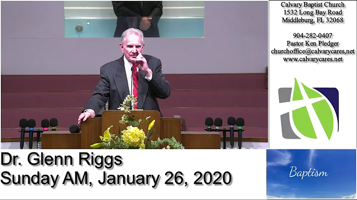 Dr Glenn Riggs, Sunday AM, January 26, 2020