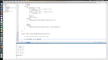 Java: Tic Tac Toe (Part 4)