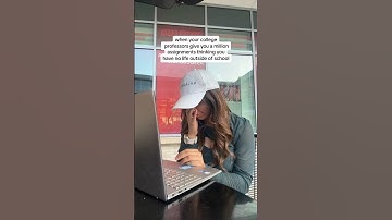 when professors give so many assignments😭 #college #students #school