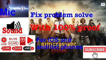 How do Livestream pubg with Voice fix problem with 100% proof in iOS and android