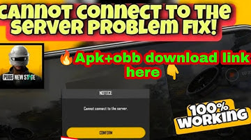 how to download pubg new state alpha, apk+obb link, cannot connect to the server  fix problem