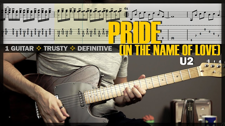 Pride (In the Name of Love) Guitar version - Guitar performance video thumbnail