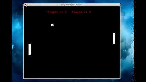 Pong game with Python 3 and Tkinter