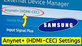 Anynet Hdmi-Cec Samsung Tv Anynet Hdmi-Cec Settings What Is Anynet Hdmi-Cec On Sam