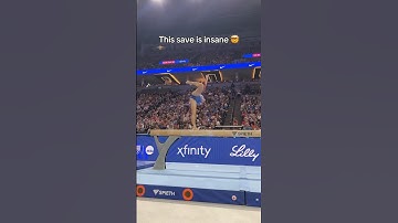 Suni Lee should get extra points for this save 😱 #gymnastics #gymnast #save #olympics #sunilee #wow