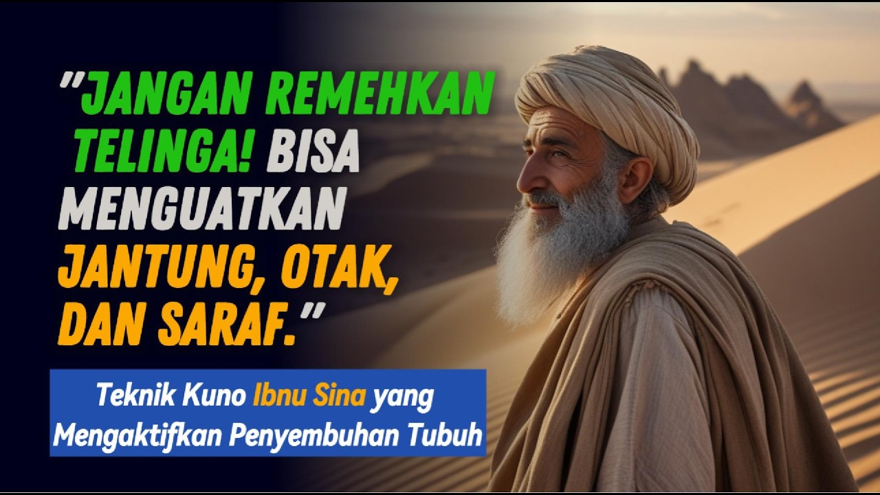 Tekan Telinga Anda 5 Menit! Teknik Kuno Ibnu Sina yang Mengaktifkan Penyembuhan Tubuh