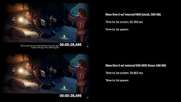 Xbox One S loading times, HDD vs SSD in Sea of Thieves