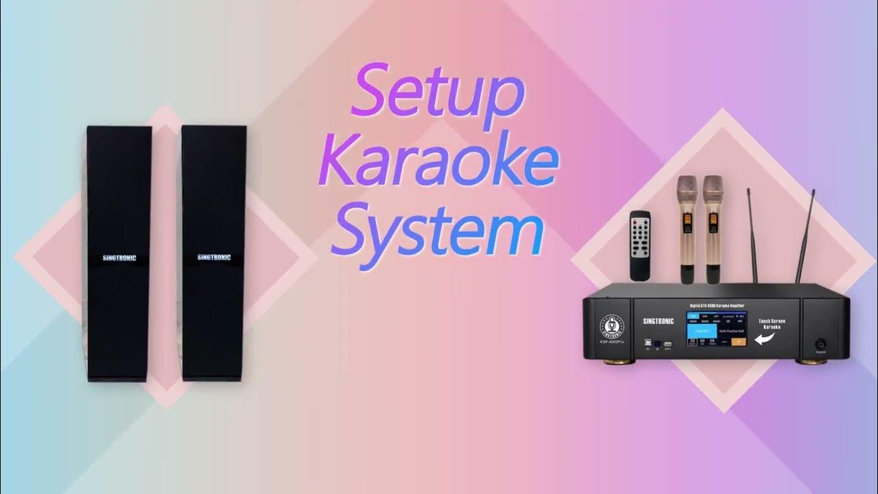 SETUP KARAOKE SYSTEM 3100 YouTube