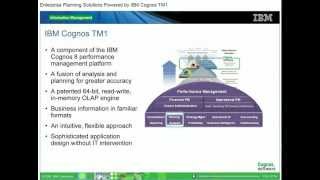 Enterprise Planning Solutions Powered by IBM Cognos TM1