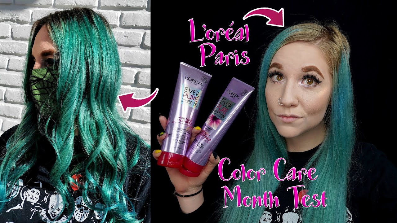 L'oreal Paris Everpure Sulfate Free Moisture Shampoo/Conditioner | Color Care Test/Review