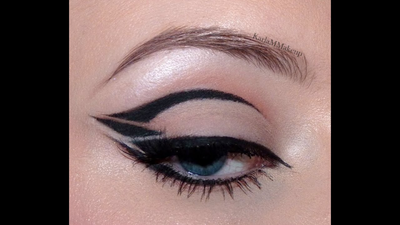 Makeup, Tutorial, Eyeliner, Disconnected, Black, Spring.