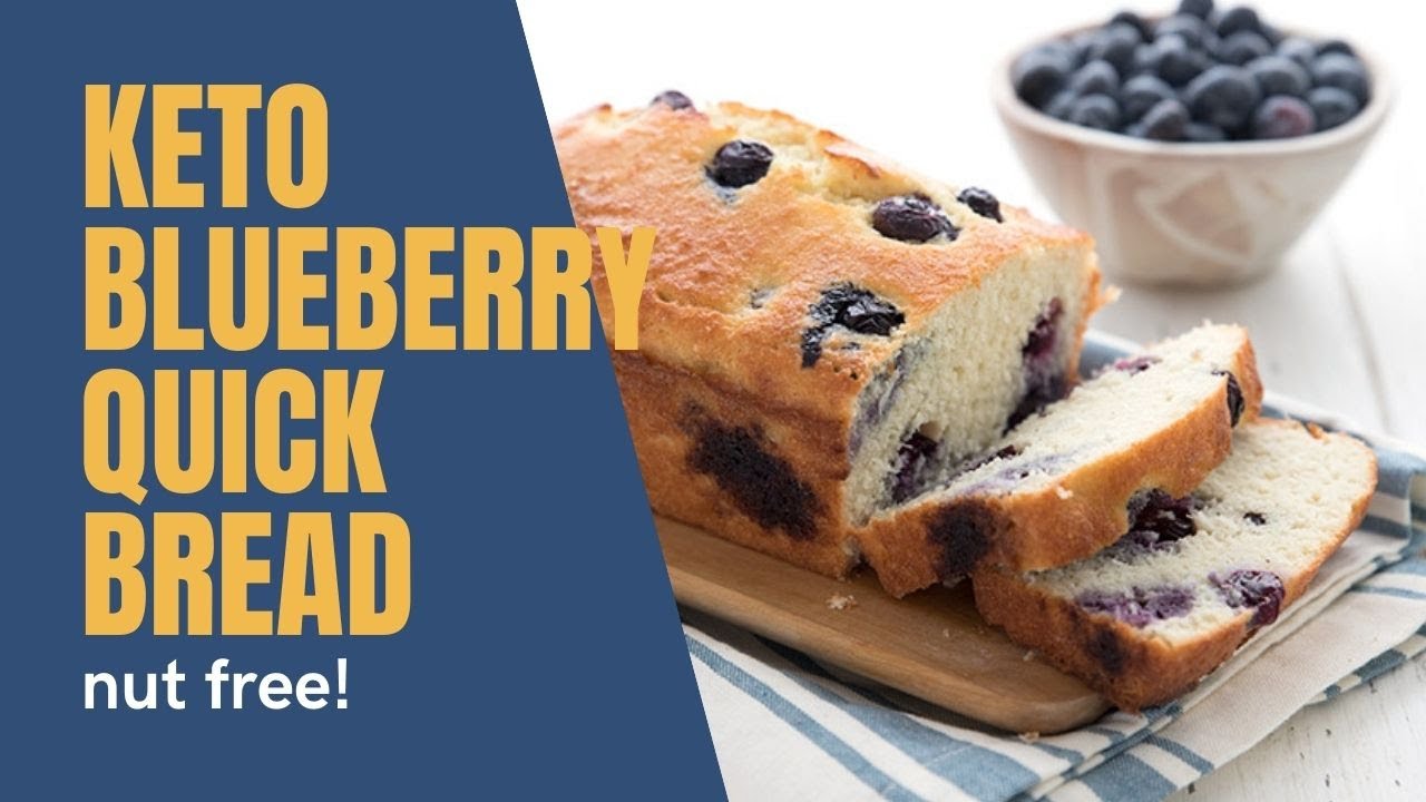 Sweet Keto Blueberry Bread
