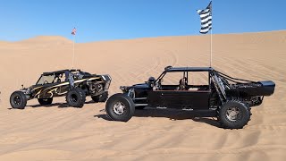 Driving 1700HP and 500HP Sandrails at Glamis! Freeway Hill, Duning, and Drag Racing!!