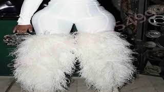 #2025 Winter Black Sexy Ladies Catwalk Fur Boots Fashion Street Model Soft Fur Knee-High Stage Boot screenshot 3
