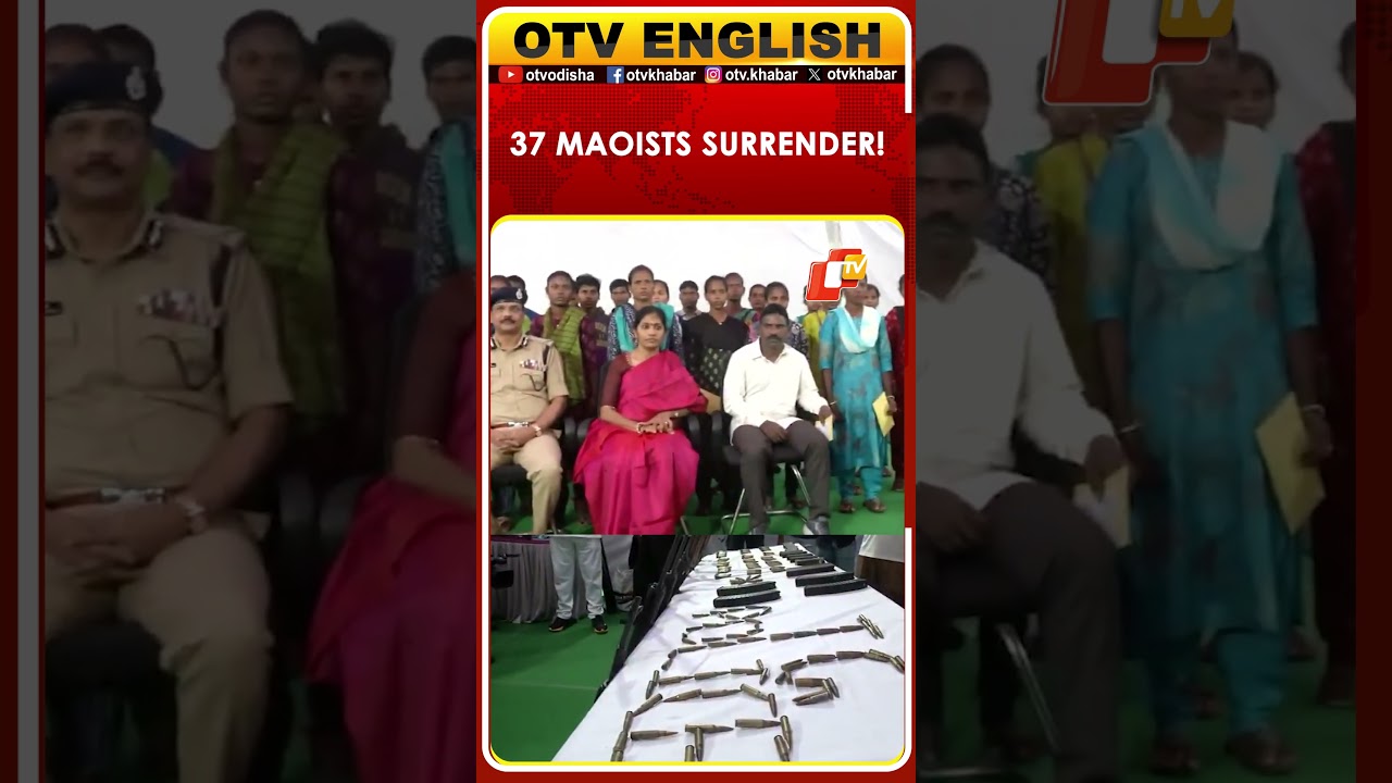 37 Maoist Cadres, Including 3 State Committee Members, Surrender In Telangana