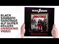 Black Sabbath / Sabotage 4LP vinyl super deluxe unboxing video