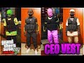 GTA5 TOP3 1.41*OBTAIN CEO VESTS* 'GTA 5 MODDED OUTFITS 1.41' EASY Clothing Glitches!