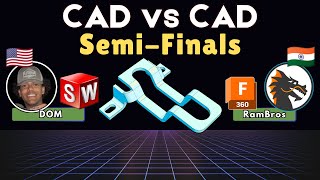 CAD Speedmodeling Tournament! - SEMI-FINALS Battle 3 - SHEET METAL! - SOLIDWORKS vs FUSION 360