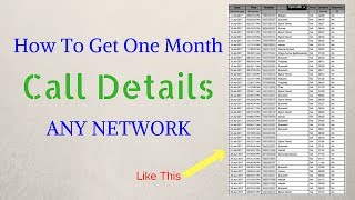 How To Get One Month Call Details ANY NETWORK screenshot 5