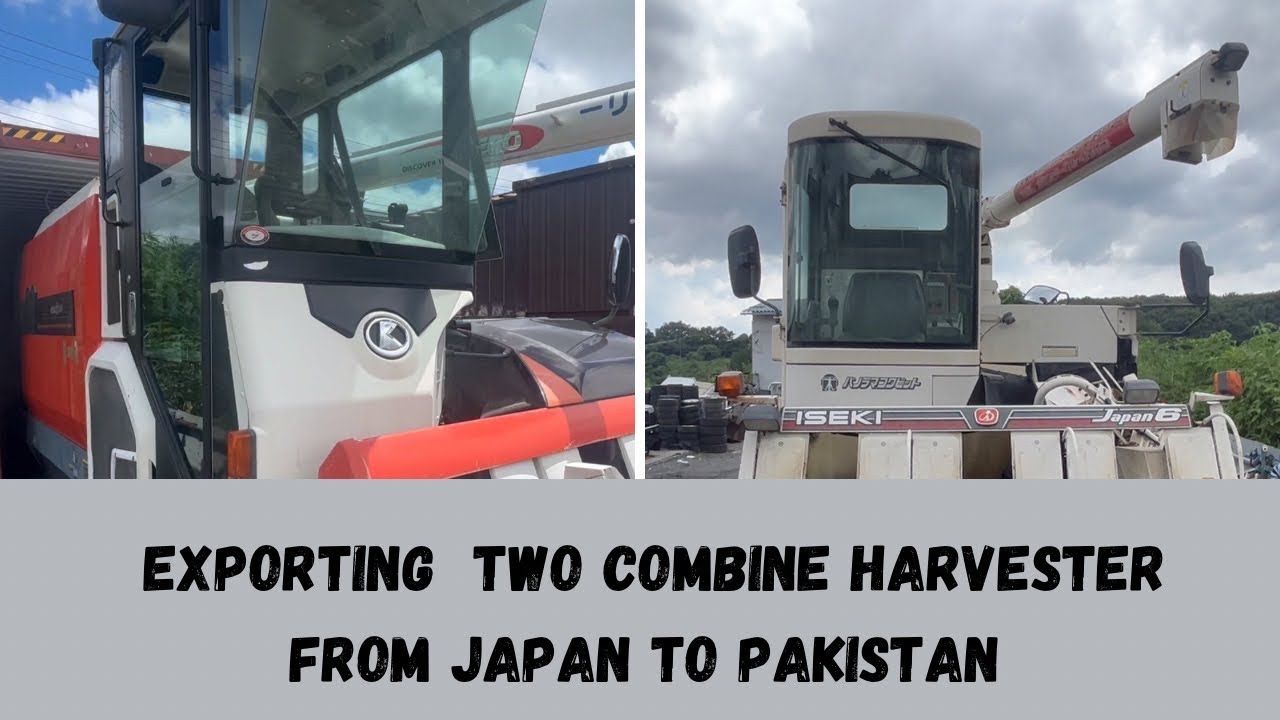 combine harvester container packing YouTube