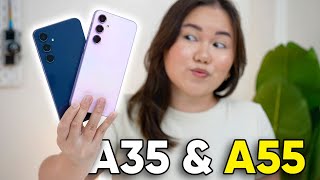 Samsung Galaxy A35 & A55 5G: MY FIRST 48 HOURS! (PRICE, CAMERA TEST, AND COMPARISON)