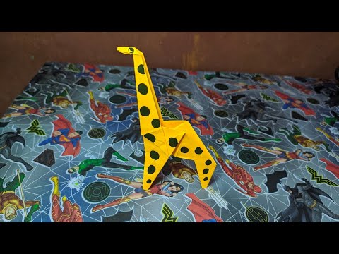 Tutorial Origami Giraffe ( Cara Membuat Origami Jerapah )