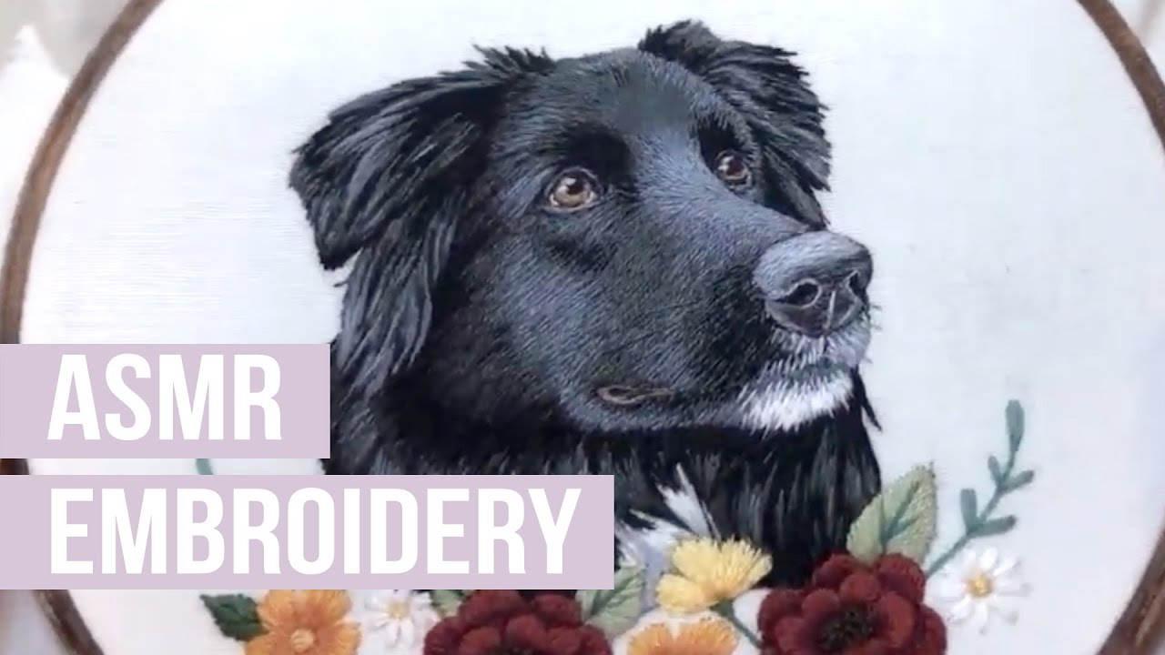 Embroidery ASMR ? Backing a hoop - Stitching Sabbatical