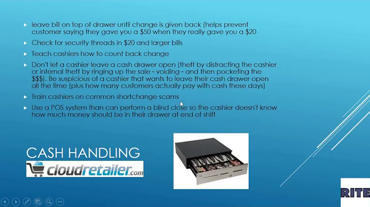 Retail 101 Best Practices: Cash Handling and Cash Drawer