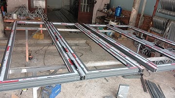 chi tiết bộ CỬA nhôm xingfa 4 cánh gấp gọn (ở hậu giang)/ptvl tập 194