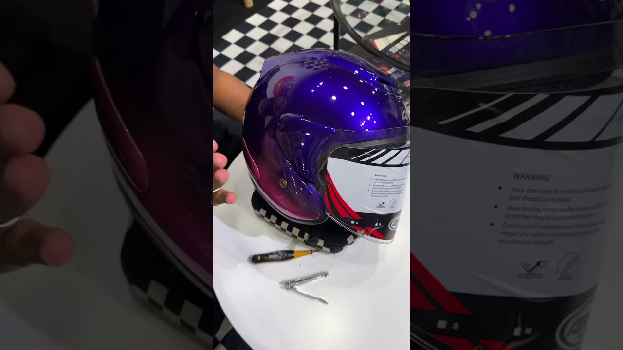 Tutorial pasang visor arc ritz helmet