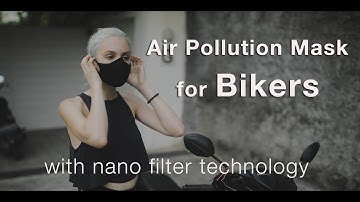 Air pollution face mask for clean air, sustainably made, 99.99# protection @ PM2.5