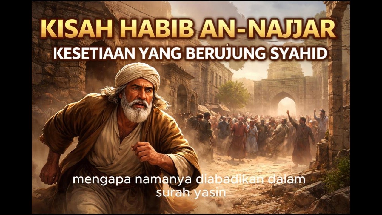 KISAH HABIB AN-NAJJAR YANG SYAHID DIRAJAM OLEH KAUMNYA SENDIRI, SEBAGAIMANA DALAM SURAH YASIN