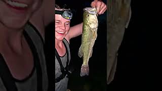 Midnight🌘🇨🇱 Texas Fish! Glow In the Dark Soft Bait!🐛 #shorts #fishing #bass #surprise #river