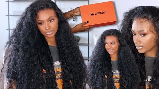 MUST BUY THIS BEGINNER FRIENDLY WIG! 250% DENSITY LOOSE DEEPWAVE FRONTAL WIG INSTALL| Wiggins Hair