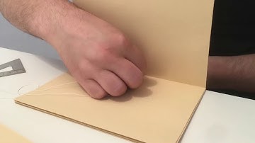 Limp vellum binding sewing