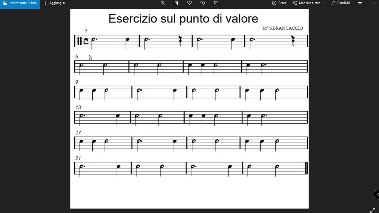Esercizio sul punto di valore YouTube Esercizio sul punto di valore YouTube